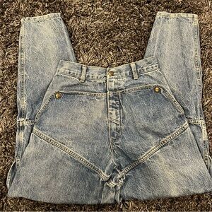 🍒VINTAE GUESS 1980s HIGH WAISTED MULTI PANEL JEANS SIZE SIZE 26🍒